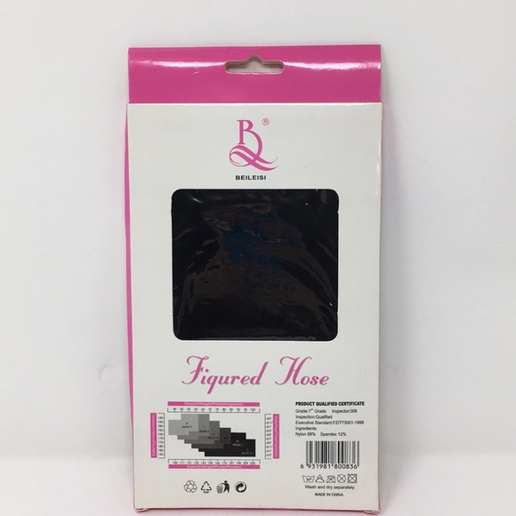 NWT BEILEISI BLACK LACE HOSE - Picture 3 of 3